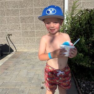 3T Boutique Disney Cars Lighting McQueen swim trunks toddler boy